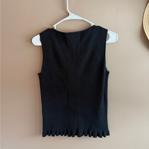 Antonio Melani Ribbed Tank Navy Medium - Picture 5 of 6